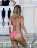 Kimberley Garner Camel-Toe in Bikini at Beach in St Tropez