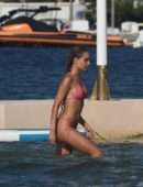 Kimberley Garner Camel-Toe in Bikini at Beach in St Tropez