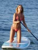 Kimberley Garner Camel-Toe in Bikini at Beach in St Tropez