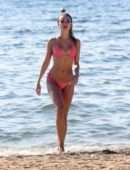 Kimberley Garner Camel-Toe in Bikini at Beach in St Tropez