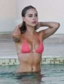 Kimberley Garner Camel-Toe in Bikini at Beach in St Tropez