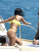 Kourtney Kardashian Big Booty on a Yacht in Corsica