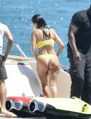 Kourtney Kardashian Big Booty on a Yacht in Corsica