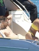 Kourtney Kardashian Big Booty on a Yacht in Corsica