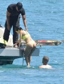 Kourtney Kardashian Big Booty on a Yacht in Corsica