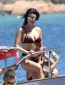 Kourtney Kardashian Booty, On a Yacht off the Island of Sardinia
