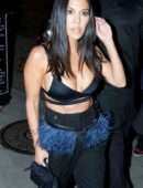 Kourtney Kardashian Sideboobs and Cleavage, Outside Craig's in West Hollywood