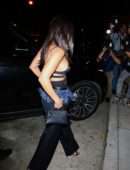 Kourtney Kardashian Sideboobs and Cleavage, Outside Craig's in West Hollywood