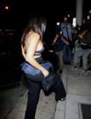 Kourtney Kardashian Sideboobs and Cleavage, Outside Craig's in West Hollywood