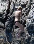 Kristen Stewart in Bikini on a Yacht on the Amalfi Coast, Italy