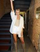 Lena Gercke Leggy at LeGer by Lena Gercke Fashion Show at About You Fashion Week in Berlin
