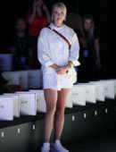 Lena Gercke Leggy at LeGer by Lena Gercke Fashion Show at About You Fashion Week in Berlin