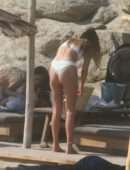 Lorena Rae in Bikini on the Beach in Mykonos