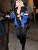 Lottie Moss Leaving Craig’s Restaurant in West Hollywood