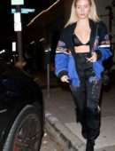 Lottie Moss Leaving Craig’s Restaurant in West Hollywood