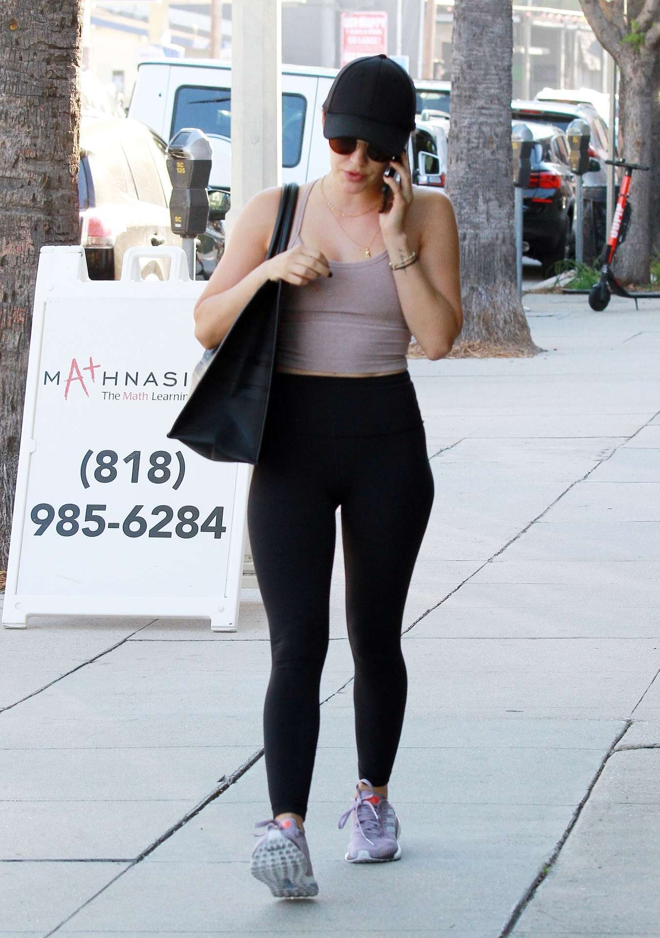Lucy Hale Outside a Gym in Studio City