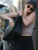 Lucy Hale Outside a Gym in Studio City