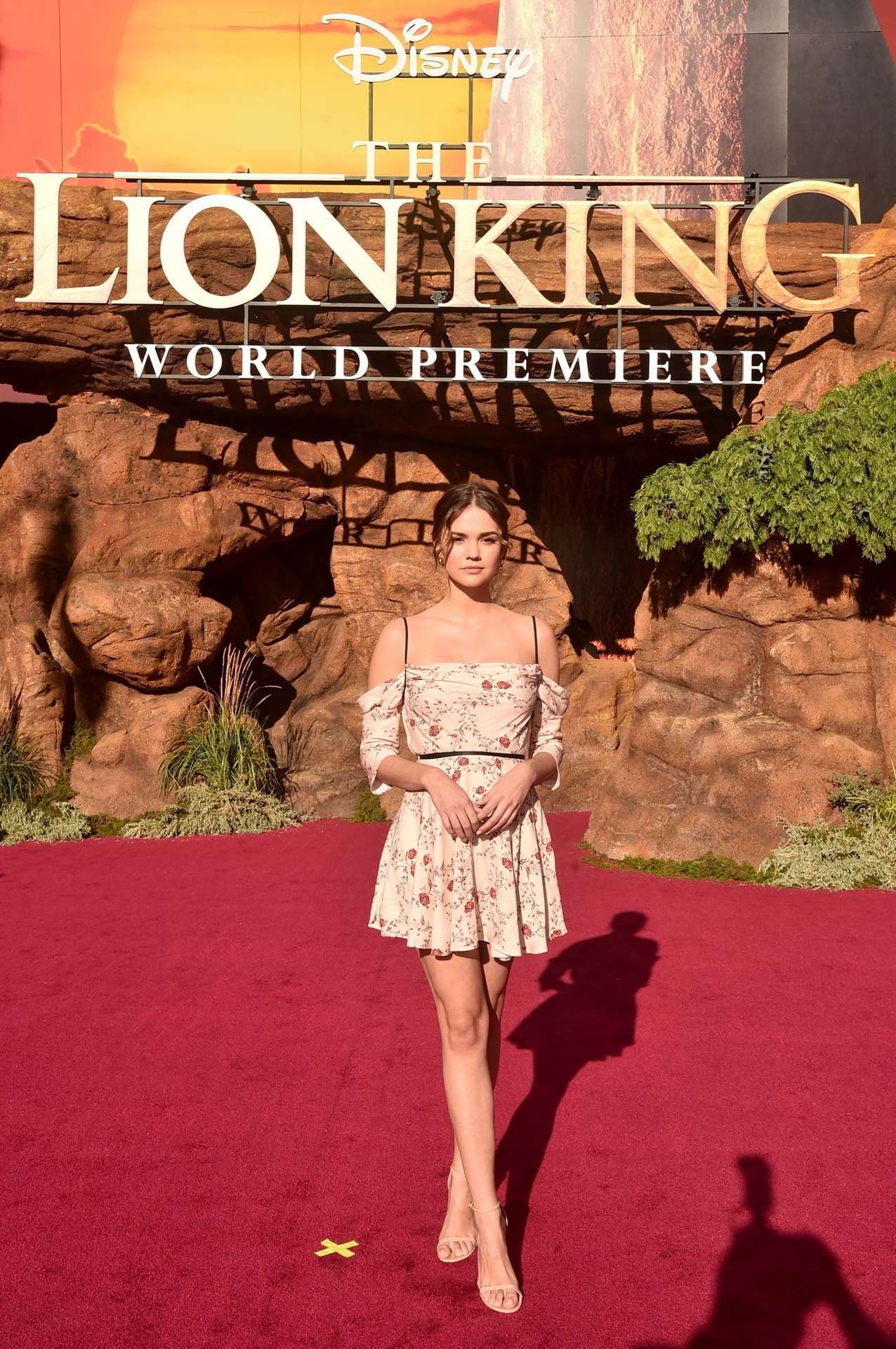 Maia Mitchell at the Premiere of Disney's "The Lion King" in Hollywood