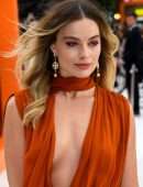 Margot Robbie at the Premiere of "Once Upon a Time... in Hollywood" in London