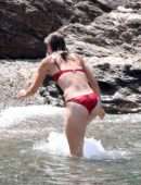 Maria Sharapova Booty in Bikini on a Beach in Italy