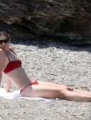 Maria Sharapova Booty in Bikini on a Beach in Italy