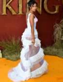 Maya Jama at the European Premiere of "The Lion King" in London