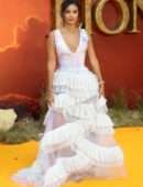 Maya Jama at the European Premiere of "The Lion King" in London