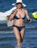 Michelle Hunziker Booty in Bikini on the Beach in Milano Marittimo