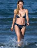 Michelle Hunziker Booty in Bikini on the Beach in Milano Marittimo
