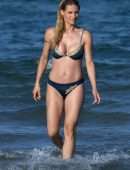 Michelle Hunziker Booty in Bikini on the Beach in Milano Marittimo