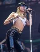 Miley Cyrus Performing Braless on the Pyramid Stage at Glastonbury Festival