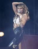 Miley Cyrus Performing Braless on the Pyramid Stage at Glastonbury Festival