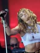 Miley Cyrus Performing Braless on the Pyramid Stage at Glastonbury Festival