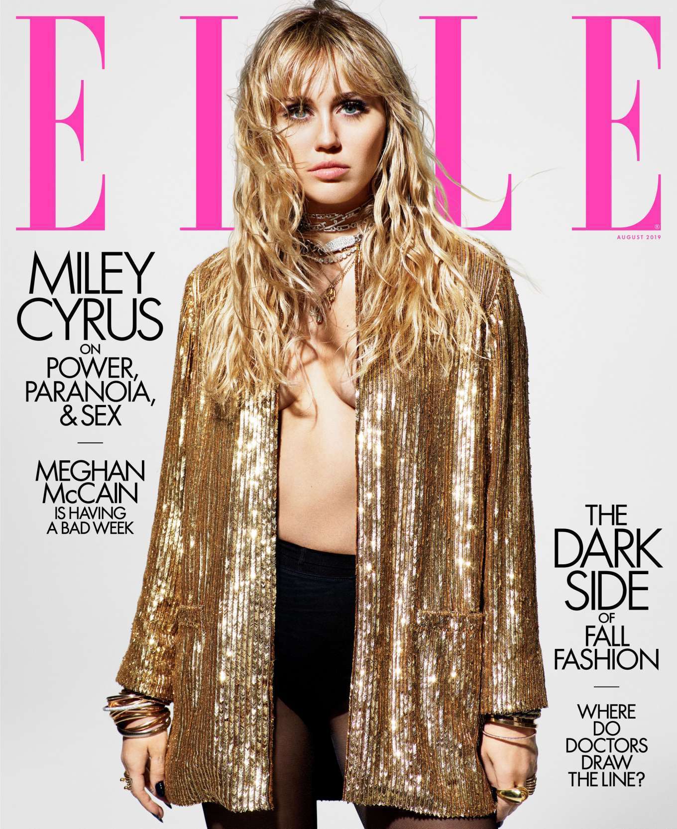 Miley Cyrus in Elle Magazine - August 2019