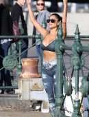Nicole Scherzinger Practicing Yoga in Sydney, Australia