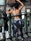 Nicole Scherzinger Practicing Yoga in Sydney, Australia