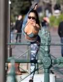 Nicole Scherzinger Practicing Yoga in Sydney, Australia