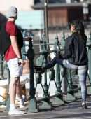 Nicole Scherzinger Practicing Yoga in Sydney, Australia