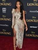 Normani Kordei Upskirt at Premiere of Disney's "The Lion King" in Hollywood
