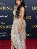 Normani Kordei Upskirt at Premiere of Disney's "The Lion King" in Hollywood