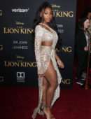 Normani Kordei Upskirt at Premiere of Disney's "The Lion King" in Hollywood