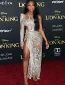 Normani Kordei Upskirt at Premiere of Disney's "The Lion King" in Hollywood