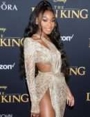 Normani Kordei Upskirt at Premiere of Disney's "The Lion King" in Hollywood