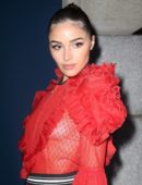Olivia Culpo Braless See-Through at Tag Heuer Event in New York