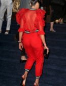 Olivia Culpo Braless See-Through at Tag Heuer Event in New York