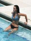 Oriana Sabatini in Bikini at a Pool in Miami