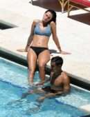 Oriana Sabatini in Bikini at a Pool in Miami