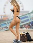 Rachel McCord Booty in Bikini at the Beach in Santa Monica