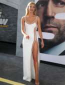 Rosie Huntington-Whiteley and Jason Statham at Premiere of Hobbs & Shaw in Hollywood