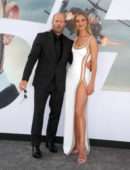 Rosie Huntington-Whiteley and Jason Statham at Premiere of Hobbs & Shaw in Hollywood